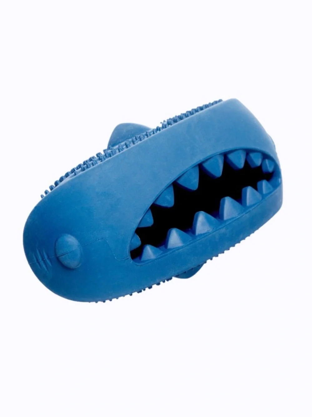 Bark Box Super Chewer Hammer Fed Shark M-L solid rubber dog toy NEW treat dispen
